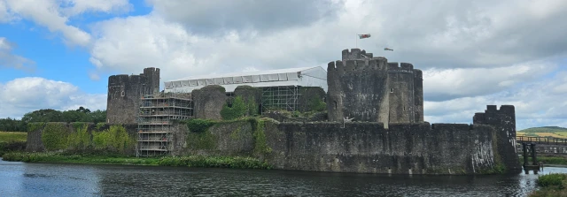 Caerphilly Castle Scaffolding Project