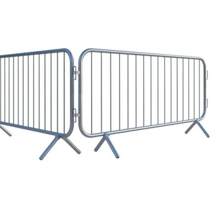 2.3m Fixed Leg Bar Pedestrian Barriers
